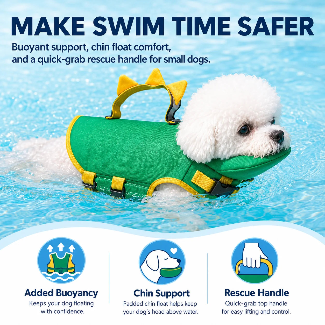 Pet-Friendly Summer Dog Life Vest for Swimming &