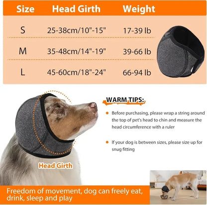 Comfort-Focused Dog Calming Hoodie Ear – Swim Cap for Everyday Wear
