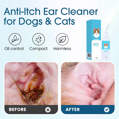 Easy-Care Ear cleaner – Relieves itching in dogs &