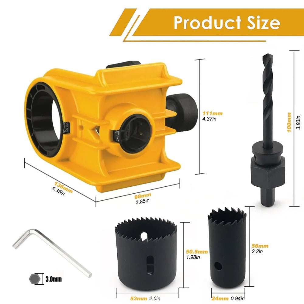 Hands-On Door Lock Installation Jig Kit – Wood Door Knob & Deadbolt