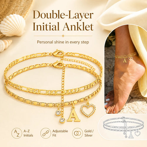 Purpose-Built 14k-Gold Plated-Double-Layer 26-Letter-Tone Chain