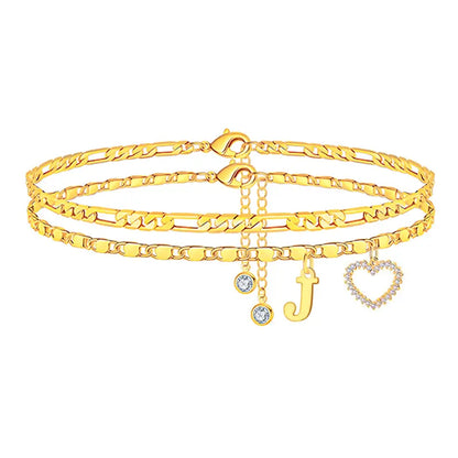 Purpose-Built 14k-Gold Plated-Double-Layer 26-Letter-Tone Chain