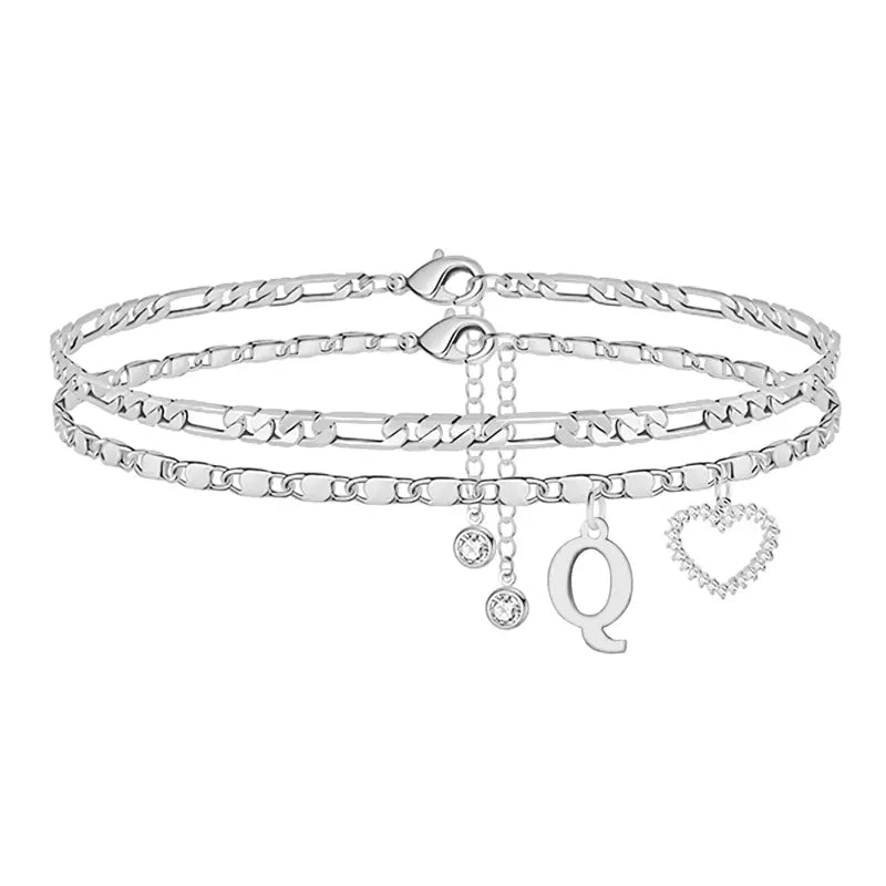 Purpose-Built 14k-Gold Plated-Double-Layer 26-Letter-Tone Chain
