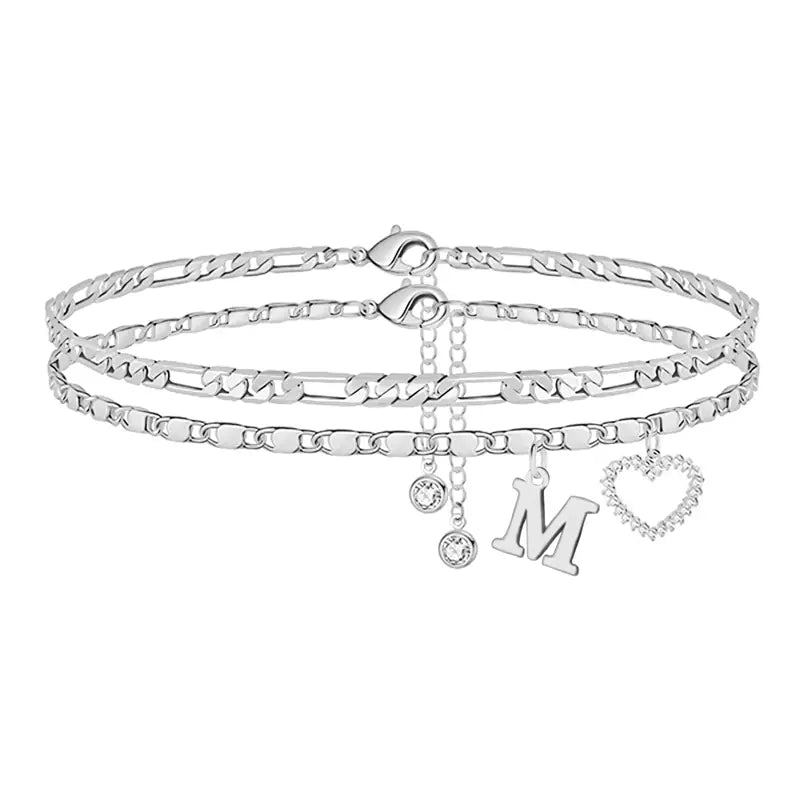 Purpose-Built 14k-Gold Plated-Double-Layer 26-Letter-Tone Chain