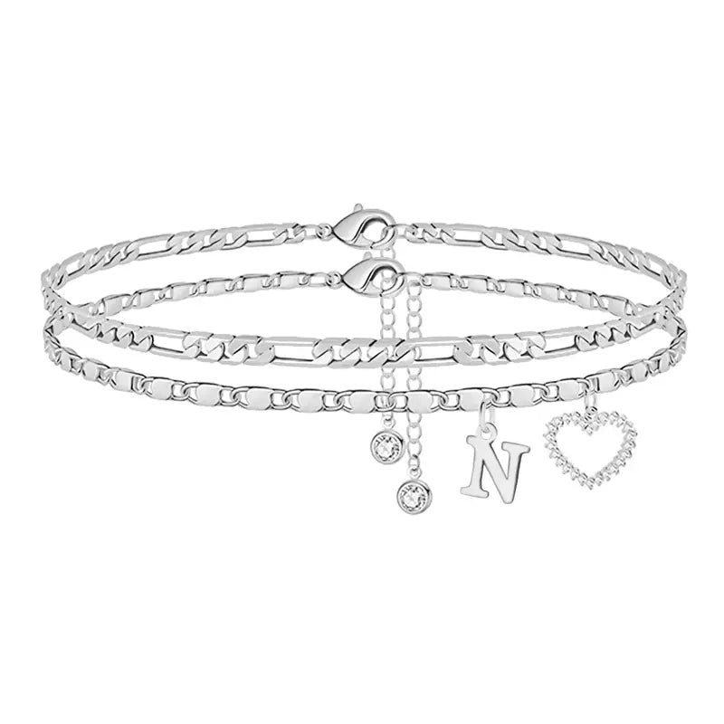 Purpose-Built 14k-Gold Plated-Double-Layer 26-Letter-Tone Chain