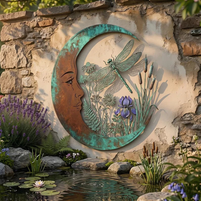 Purpose-Built Dragonfly Moon Wall Decor for Everyday Use