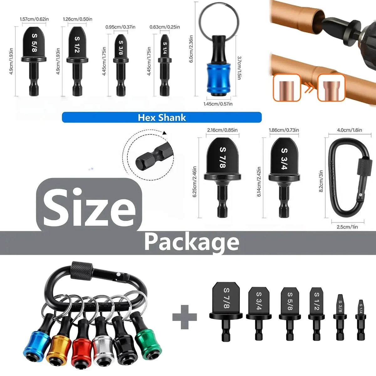 Vehicle-Ready HVAC Copper Pipe Swaging Tool Set – Drill Bit Expander