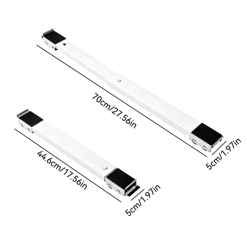 Purpose-Built 2-Pack Telescopic Appliance Dolly, Lockable Wheels, 4cm