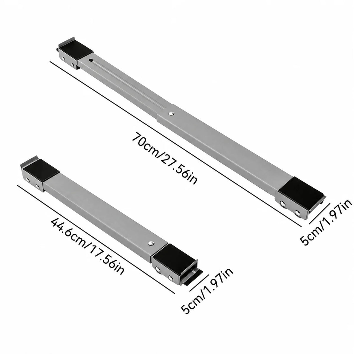 Purpose-Built 2-Pack Telescopic Appliance Dolly, Lockable Wheels, 4cm