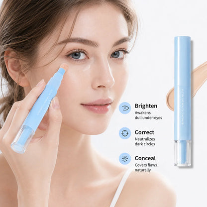 Dual-Effect Concealer and Powder Foundation for Portable Coverage