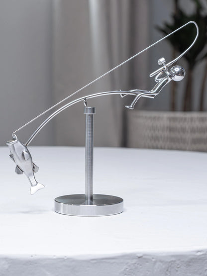 Purpose-Built The Fisherman Balancing Sculpture for Everyday Use