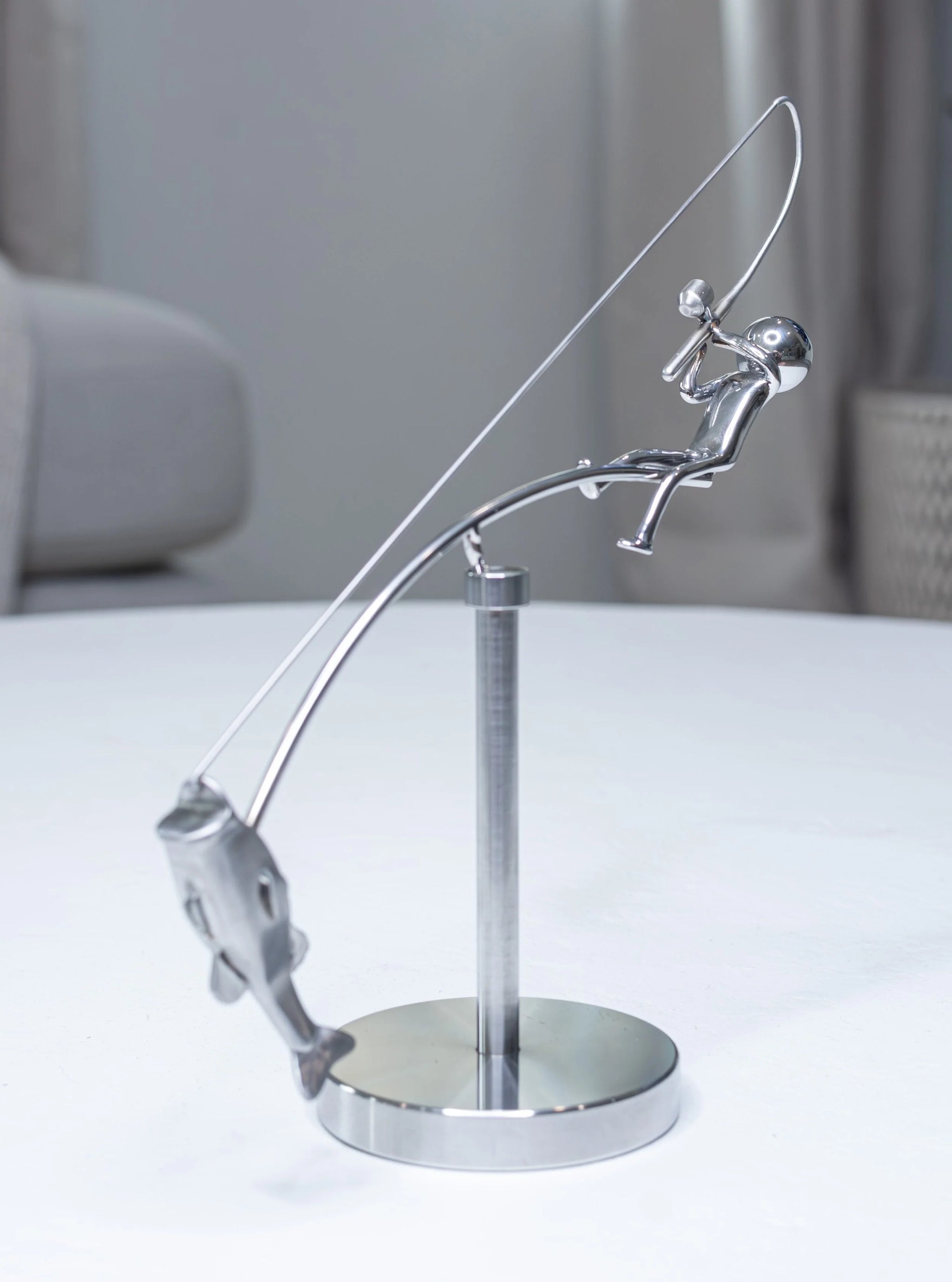 Purpose-Built The Fisherman Balancing Sculpture for Everyday Use