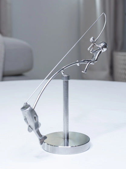 Purpose-Built The Fisherman Balancing Sculpture for Everyday Use