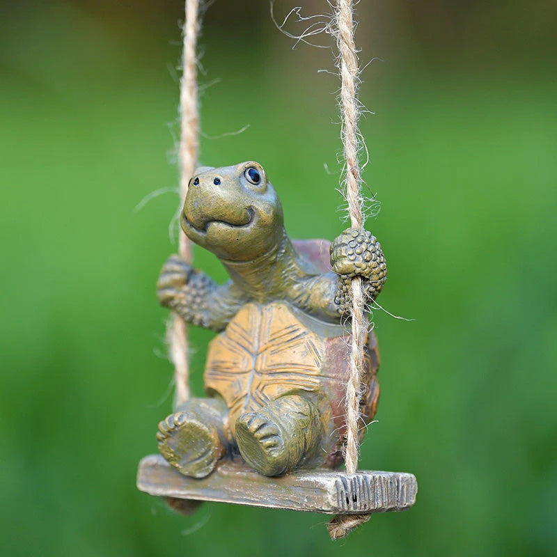 Purpose-Built Whimsical Turtle Swing Decor for Everyday Use