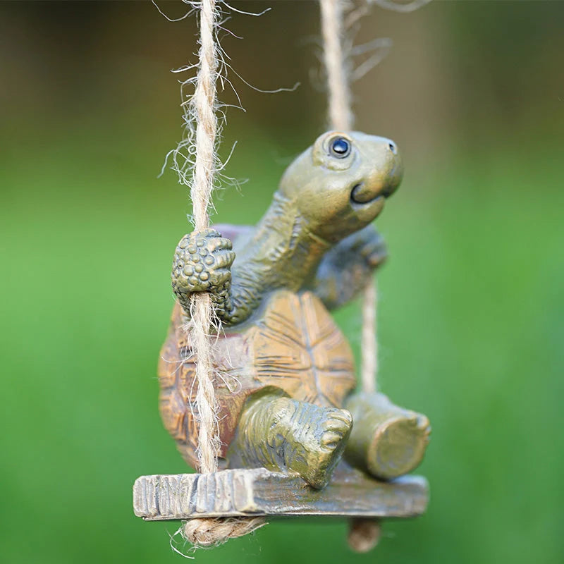 Purpose-Built Whimsical Turtle Swing Decor for Everyday Use