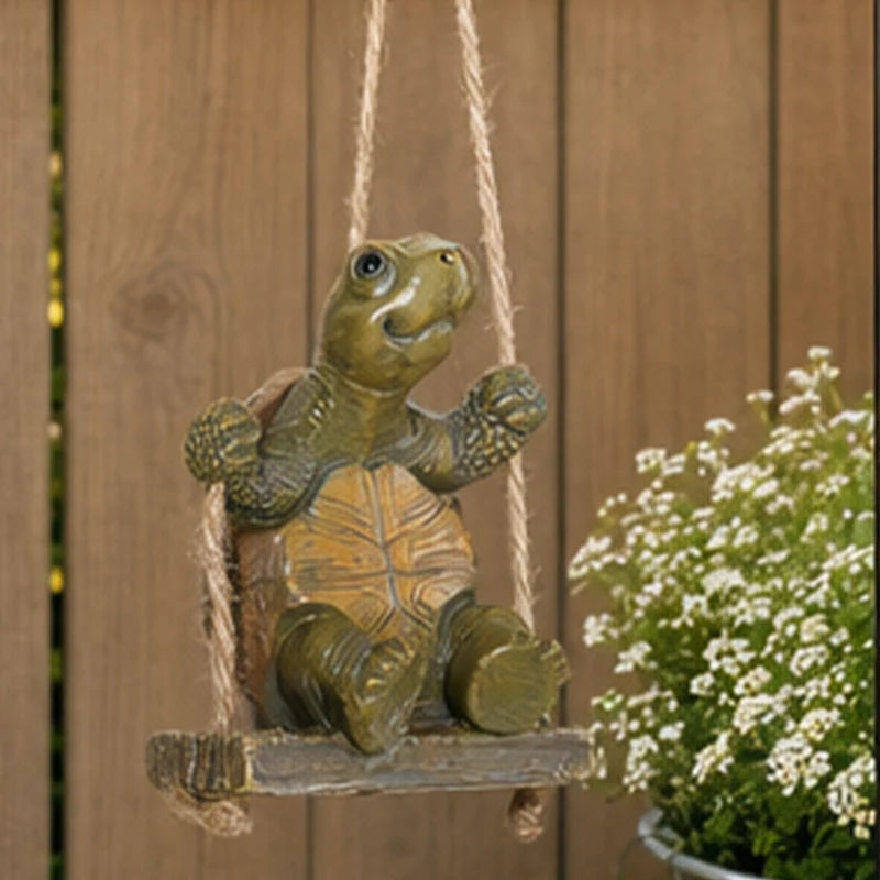 Purpose-Built Whimsical Turtle Swing Decor for Everyday Use