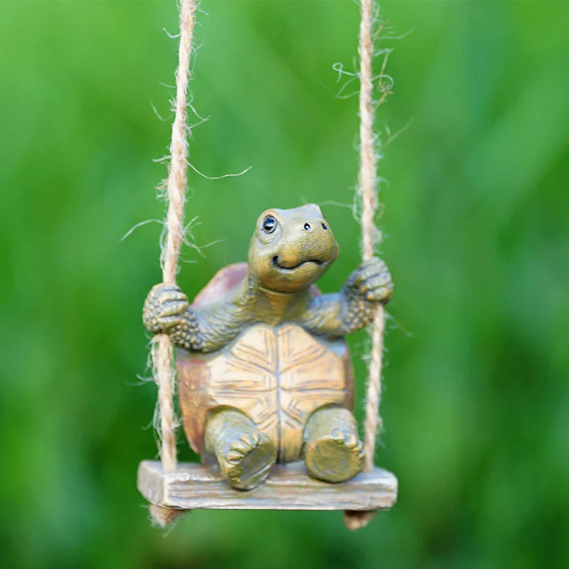 Purpose-Built Whimsical Turtle Swing Decor for Everyday Use