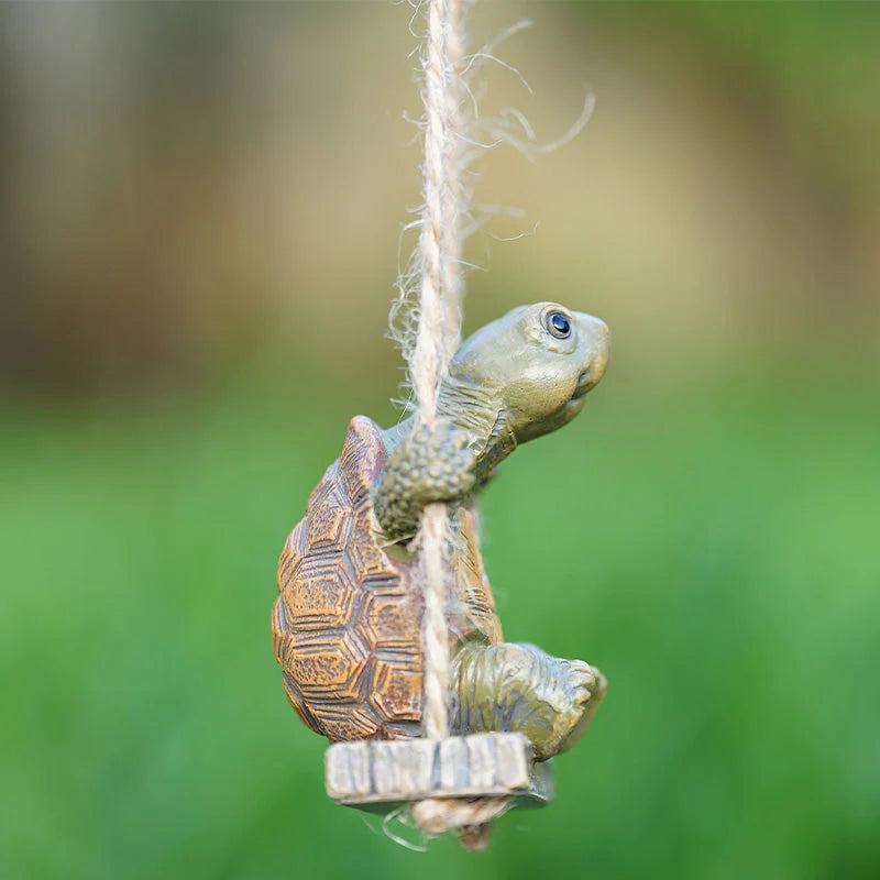 Purpose-Built Whimsical Turtle Swing Decor for Everyday Use