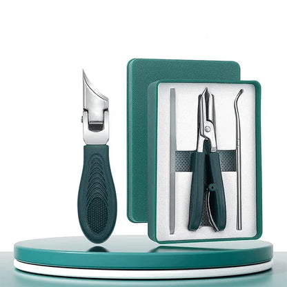 3-Piece Angled Eagle-Beak Stainless Steel Nail Clipper Set
