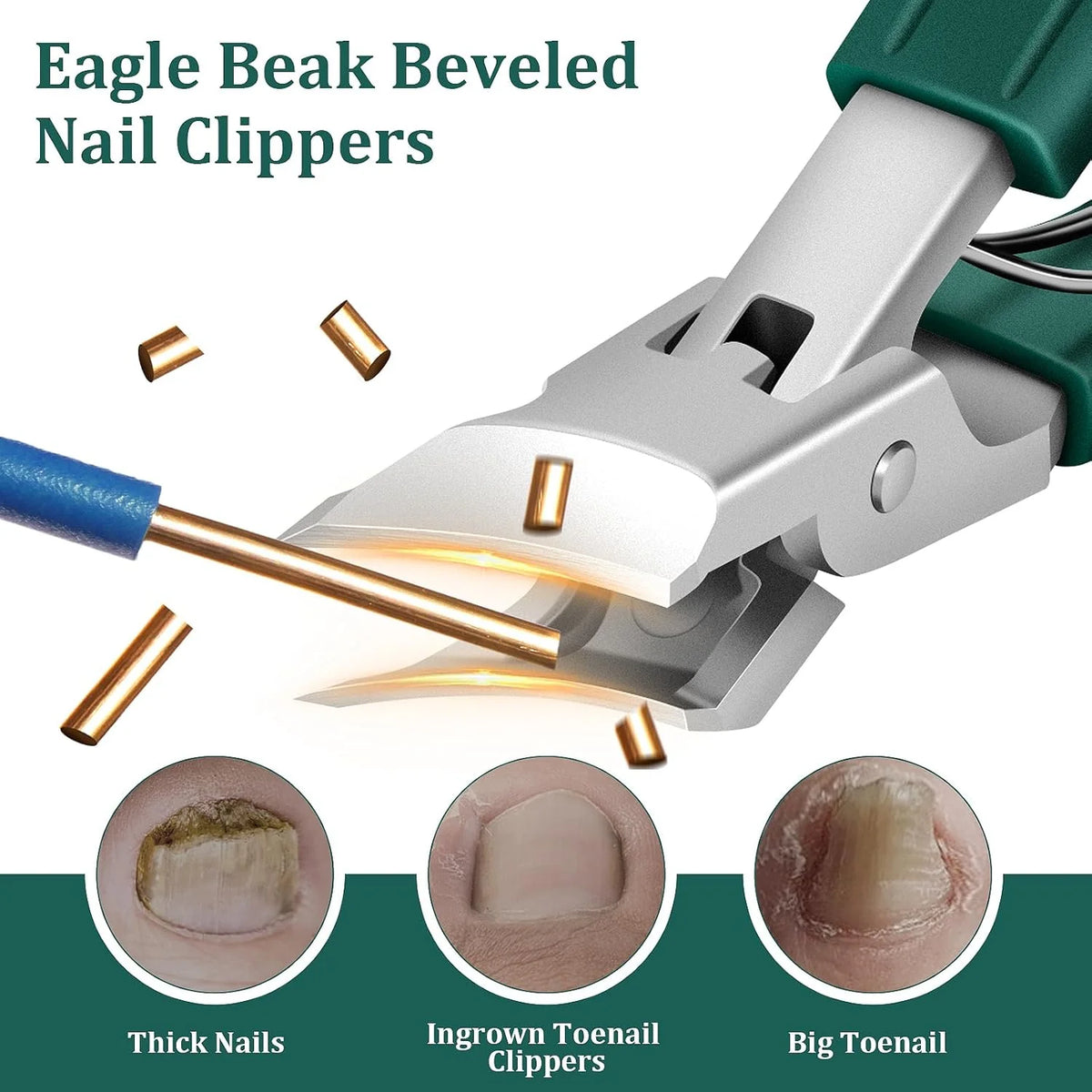 Purpose-Built 3 PCS Eagle-Beak – Toenail Clipper for Everyday Use