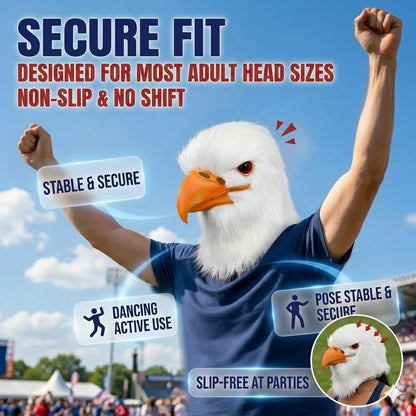 Realistic Eagle Latex Mask for Adult Halloween Costumes and Parties