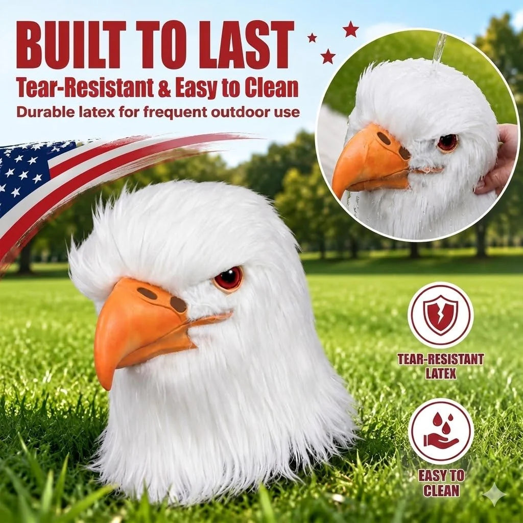 Realistic Eagle Latex Mask for Adult Halloween Costumes and Parties