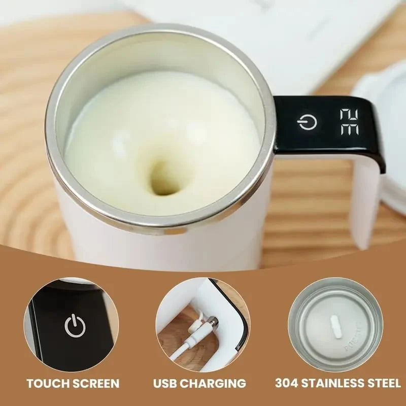 Purpose-Built Electric coffee mug with a built-in LCD thermometer