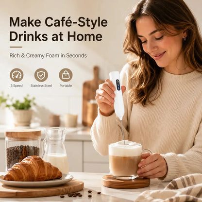 Purpose-Built Electric Milk Frother Handheld for Everyday Use
