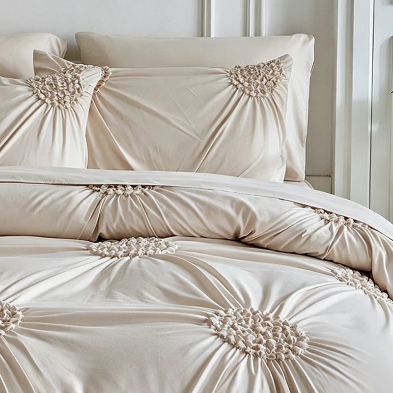 Purpose-Built Soft Touch Pinch Pleat Duvet Set – Brushed Microfiber