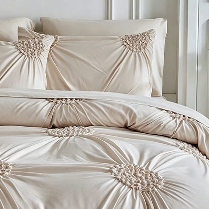 Purpose-Built Soft Touch Pinch Pleat Duvet Set – Brushed Microfiber