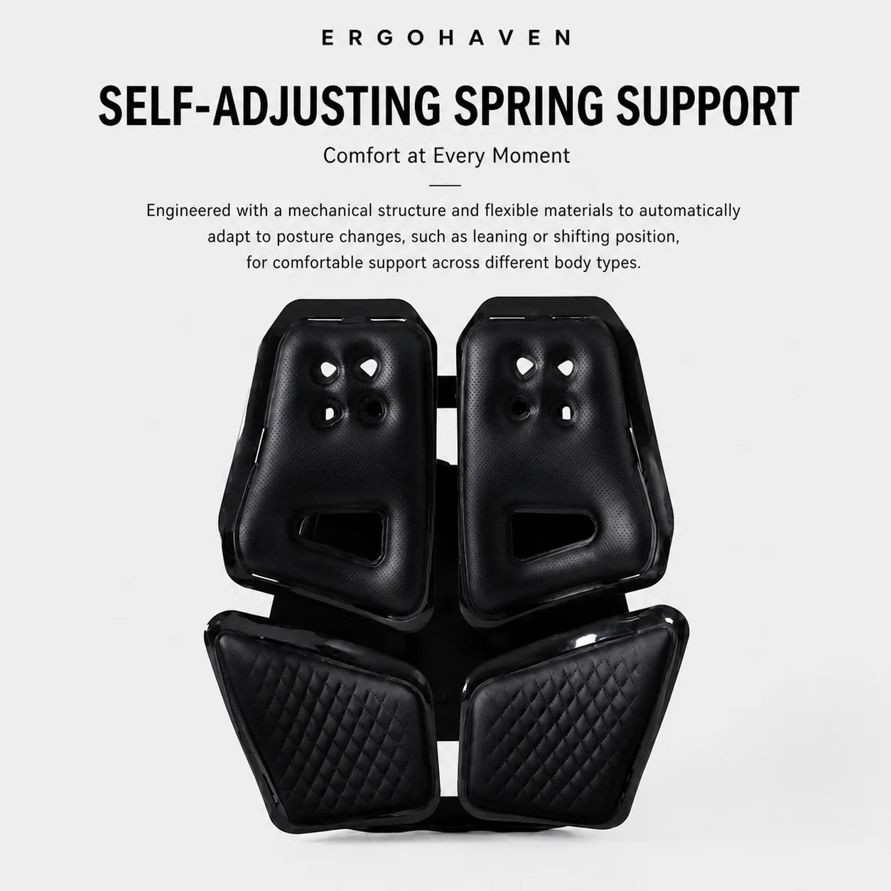 Vehicle-Ready ErgoHaven 4-Zone Car Lumbar Support for Garage Use