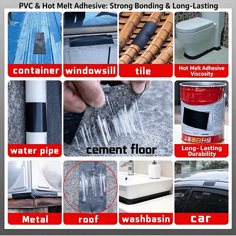 Purpose-Built Waterproof Repair – Self-Adhesive PVC Leak Sealing Tape