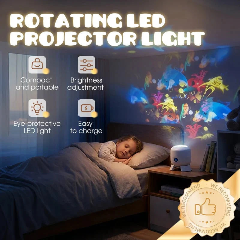Decorative Rotating LED Ocean Light Projector for Focused Lighting