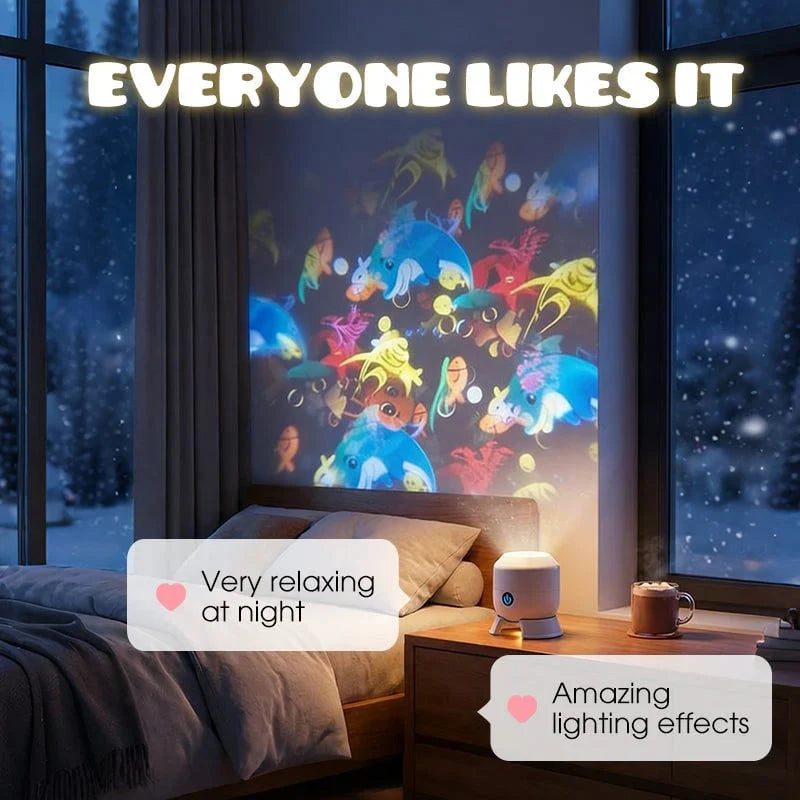 Decorative Rotating LED Ocean Light Projector for Focused Lighting