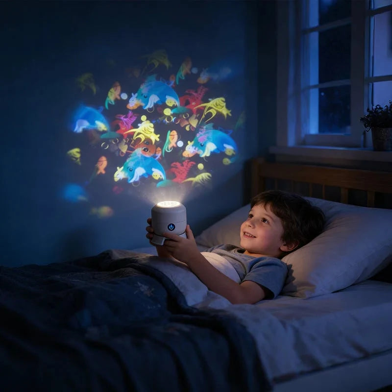 Decorative Rotating LED Ocean Light Projector for Focused Lighting