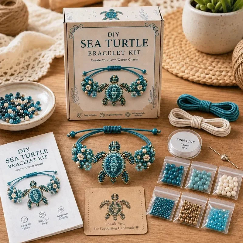 Hands-On DIY Beaded Bracelet Making Kit for Creative Play