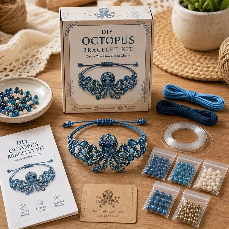 Hands-On DIY Beaded Bracelet Making Kit for Creative Play