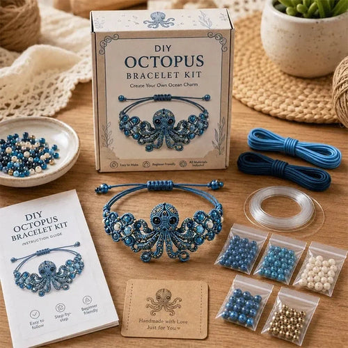 Hands-On DIY Beaded Bracelet Making Kit for Creative Play