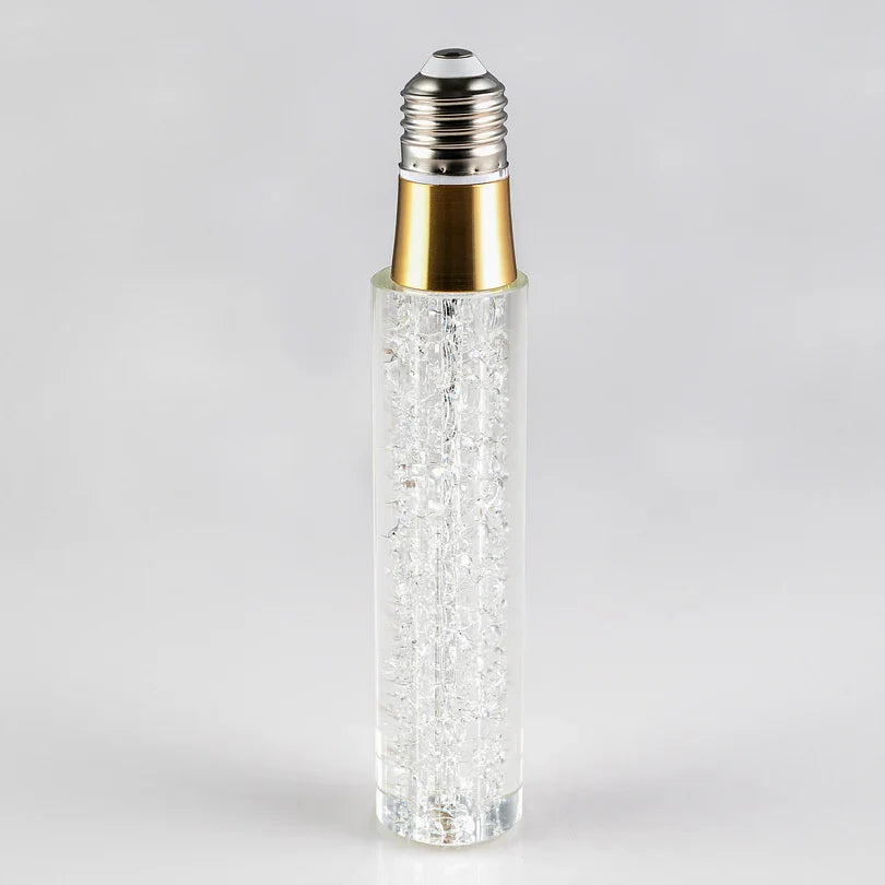 Crackle-Glass Edison Bulb with a Tubular LED Filament