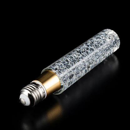 Crackle-Glass Edison Bulb with a Tubular LED Filament