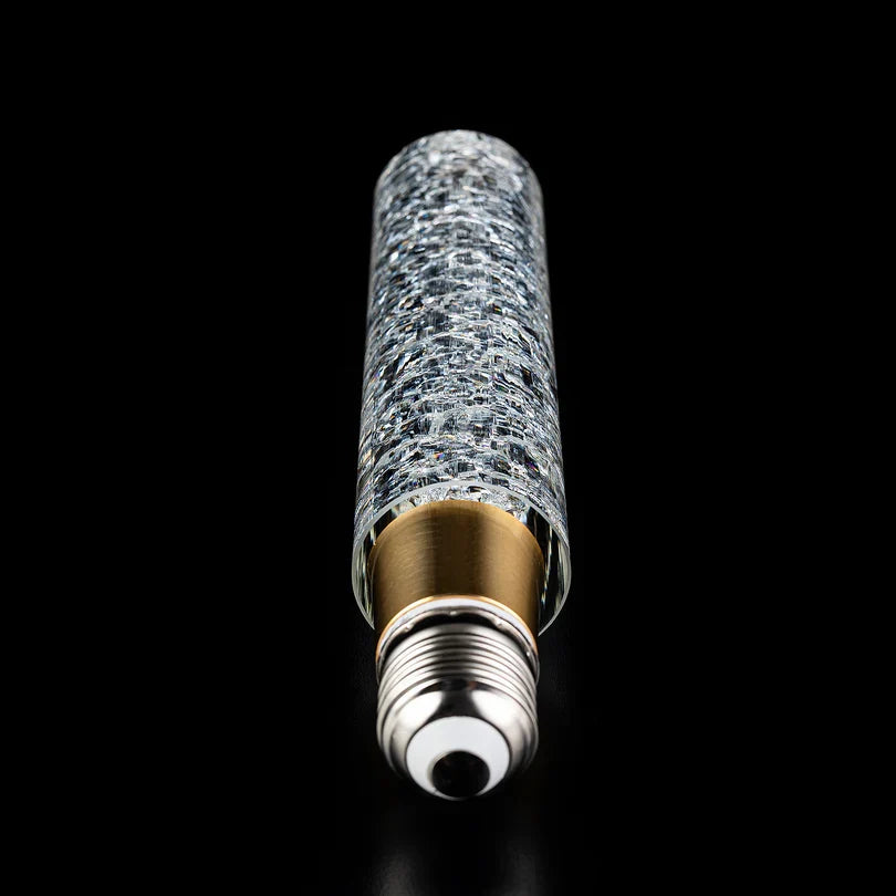 Crackle-Glass Edison Bulb with a Tubular LED Filament