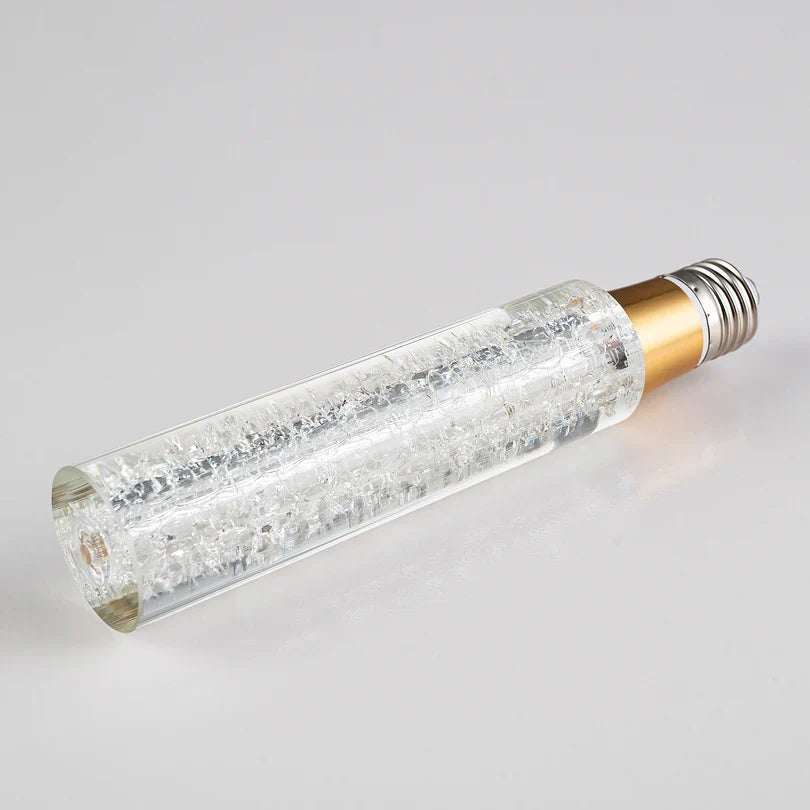 Crackle-Glass Edison Bulb with a Tubular LED Filament