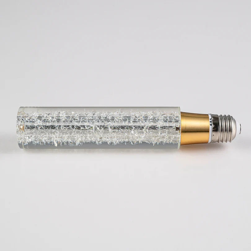 Crackle-Glass Edison Bulb with a Tubular LED Filament