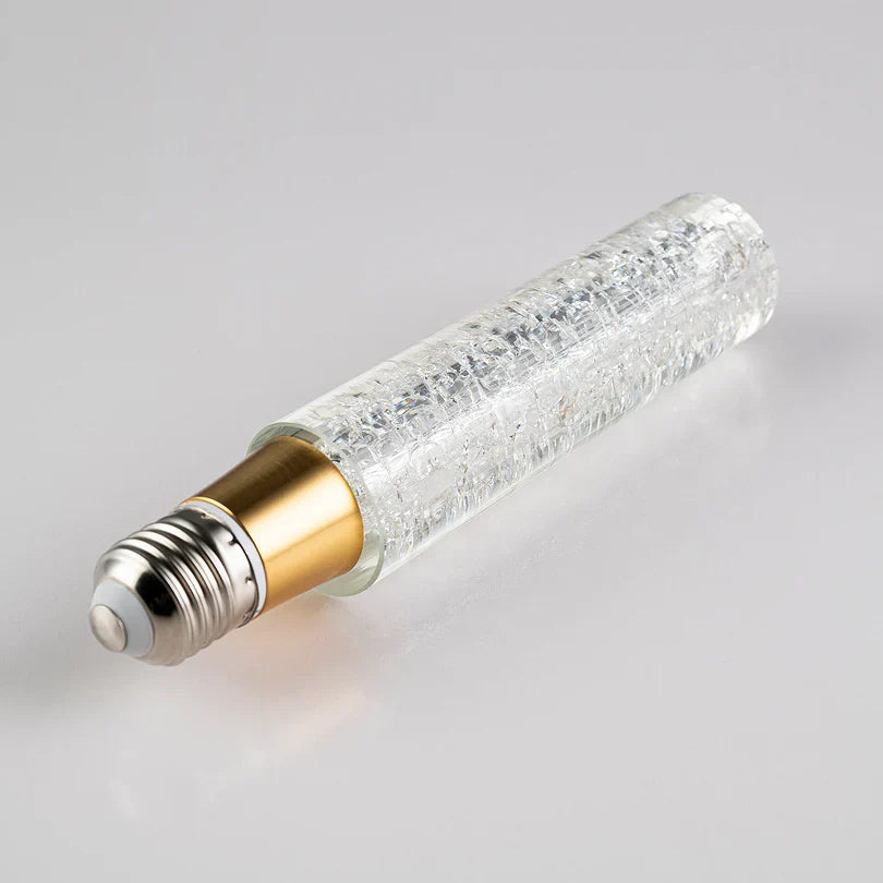 Crackle-Glass Edison Bulb with a Tubular LED Filament