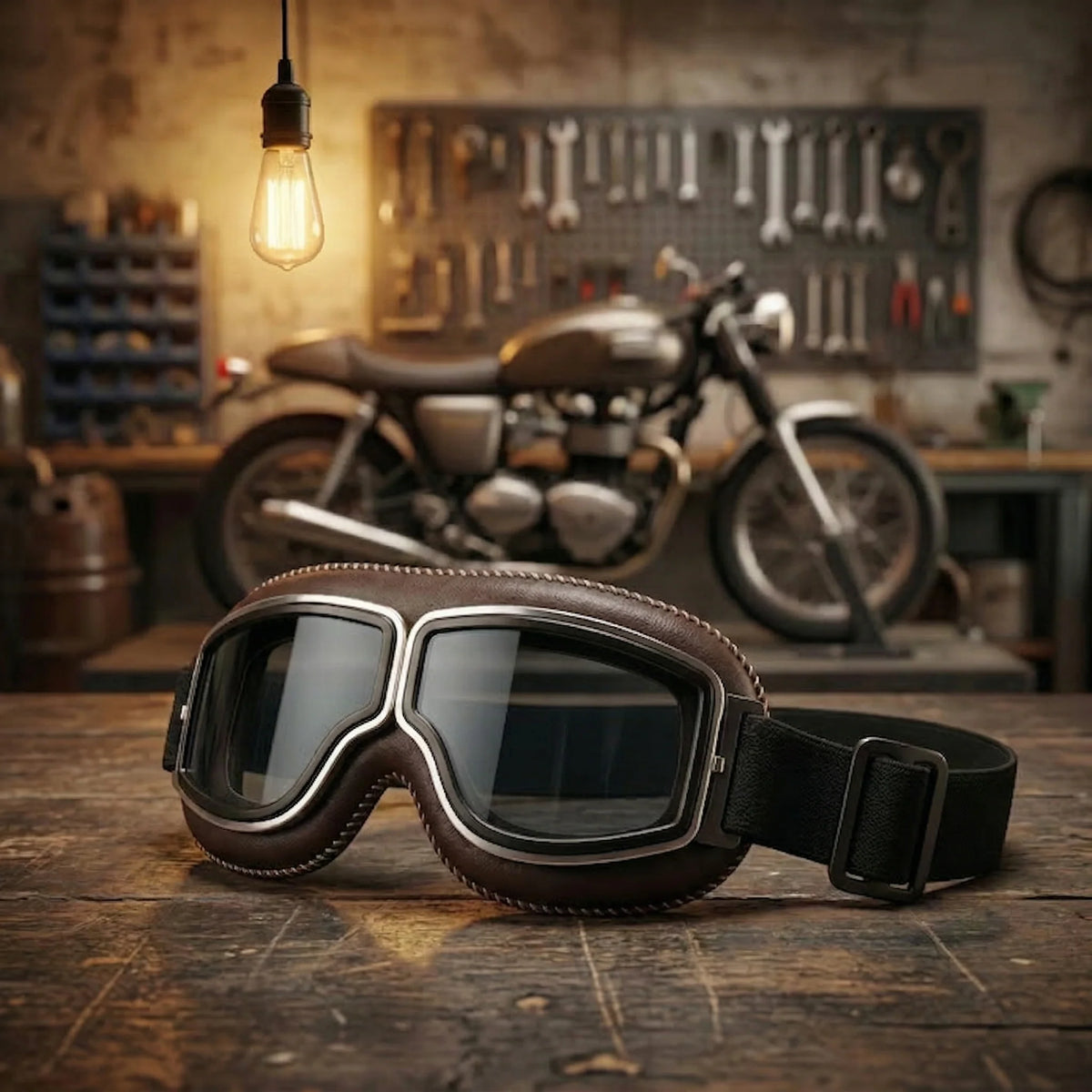 Vintage OTG Motorcycle Riding Goggles Designed to Fit Over Glasses