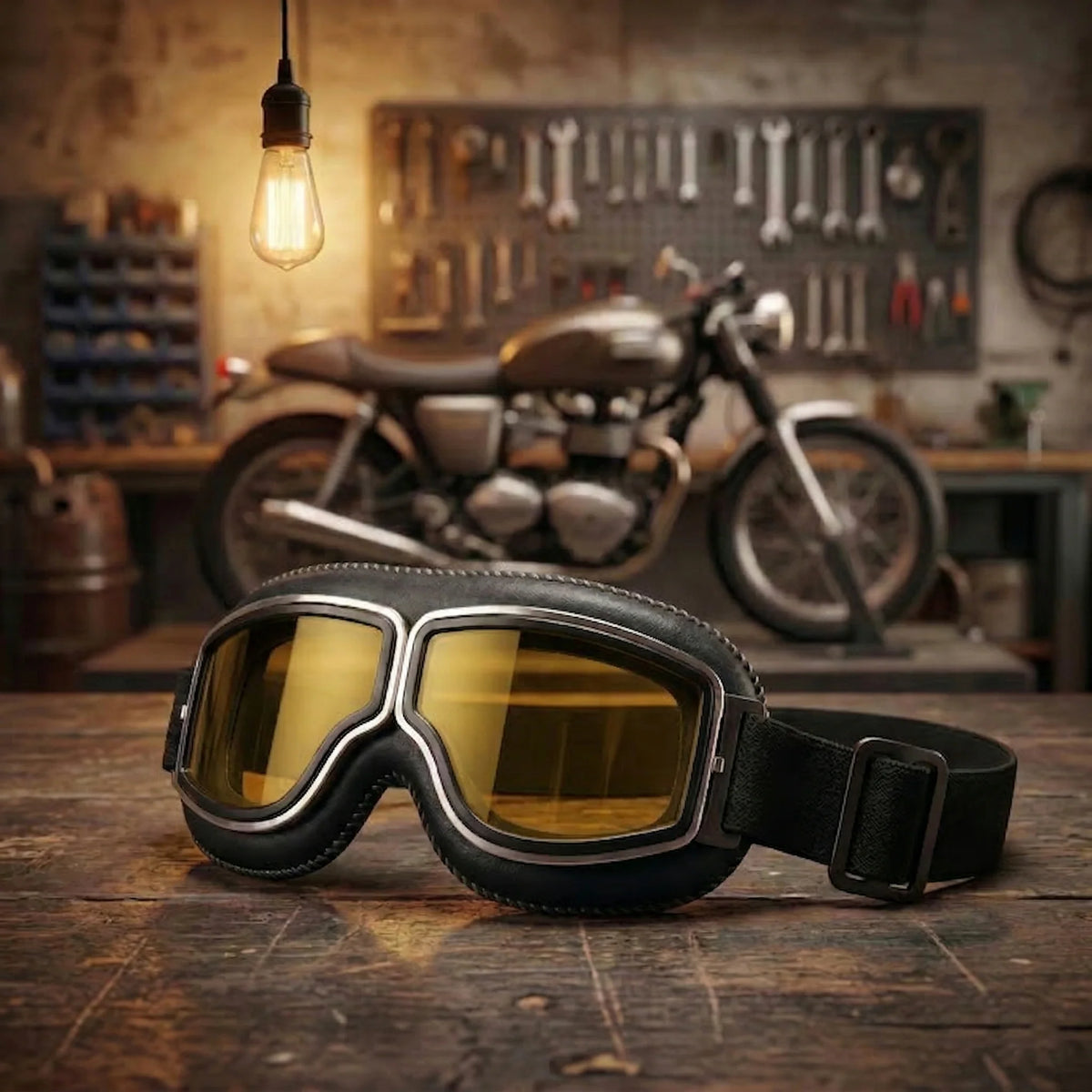Vintage OTG Motorcycle Riding Goggles Designed to Fit Over Glasses
