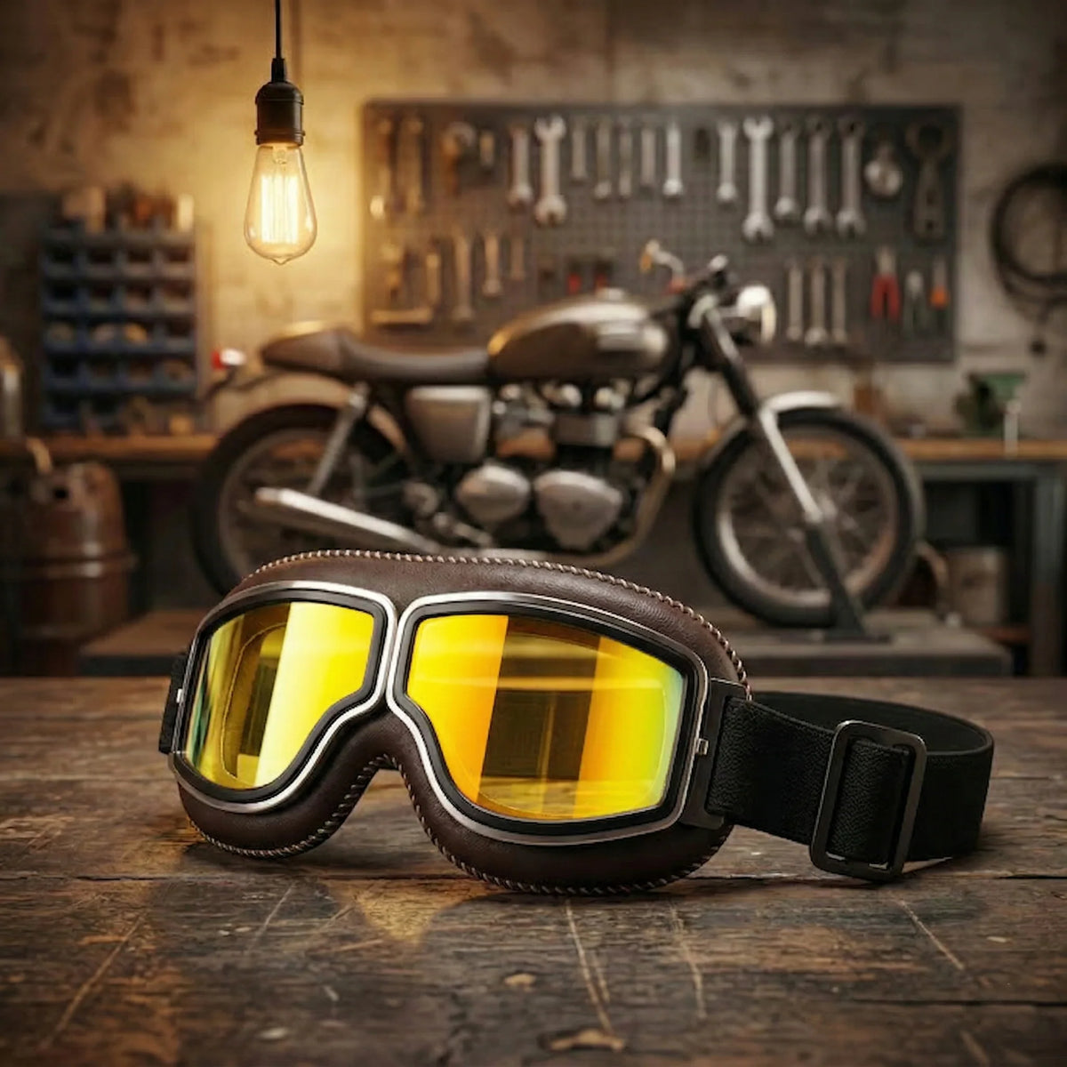 Vintage OTG Motorcycle Riding Goggles Designed to Fit Over Glasses