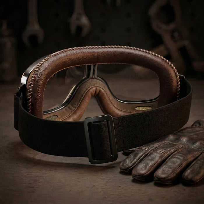 Vintage OTG Motorcycle Riding Goggles Designed to Fit Over Glasses
