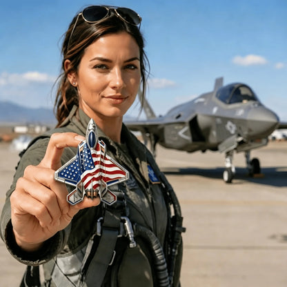 Metal Aviation Medallion Marking 35 Years of the F-35