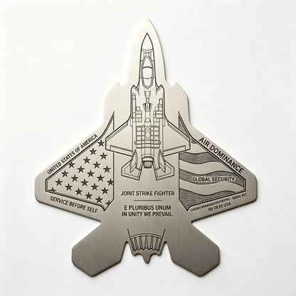 Metal Aviation Medallion Marking 35 Years of the F-35